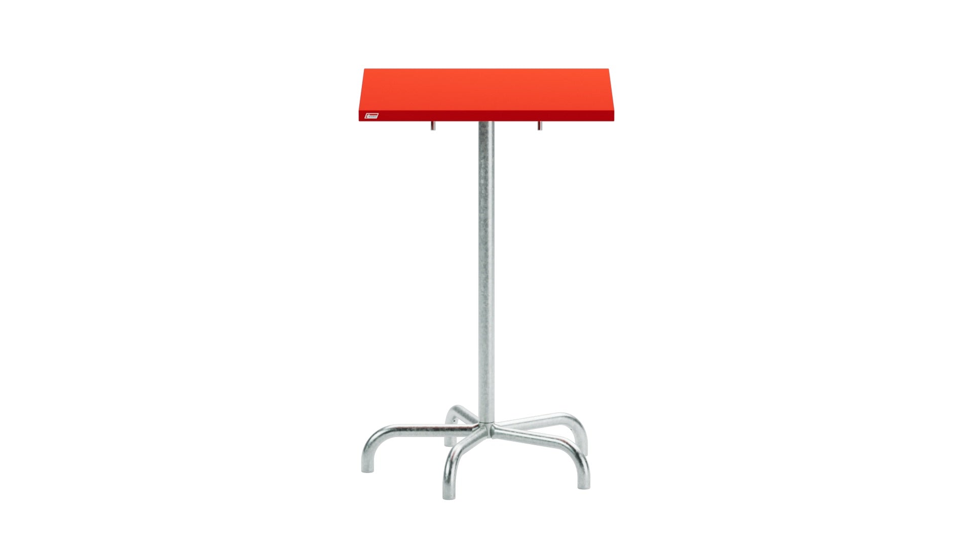 Säntis Metall-Stehtisch Outdoor 70x70 / 110 klappbar in Rot präsentiert im Onlineshop von KAQTU Design AG. Hochtisch Outdoor ist von Schaffner