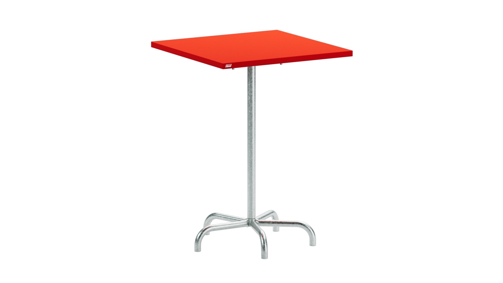 Säntis Metall-Stehtisch Outdoor 80x80 /110 klappbar in Rot präsentiert im Onlineshop von KAQTU Design AG. Hochtisch Outdoor ist von Schaffner