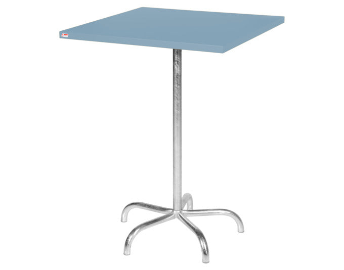 Hochwertiger, wetterfester Säntis Metall-Stehtisch Outdoor 80x80/110 von Schaffner, klappbar, robust und vielseitig – perfekt für langlebige Garten- und Außenbereiche.
