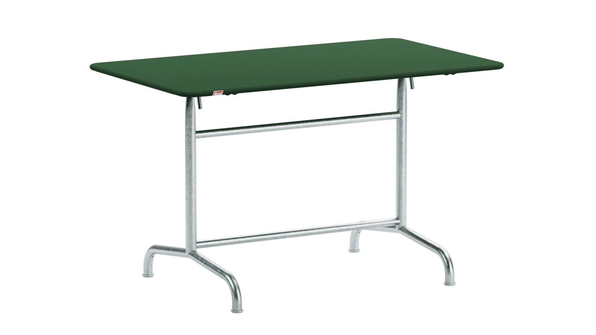 Rigi Metall-Gartentisch 120x70 klappbar in Tannengrün präsentiert im Onlineshop von KAQTU Design AG. Gartentisch ist von Schaffner