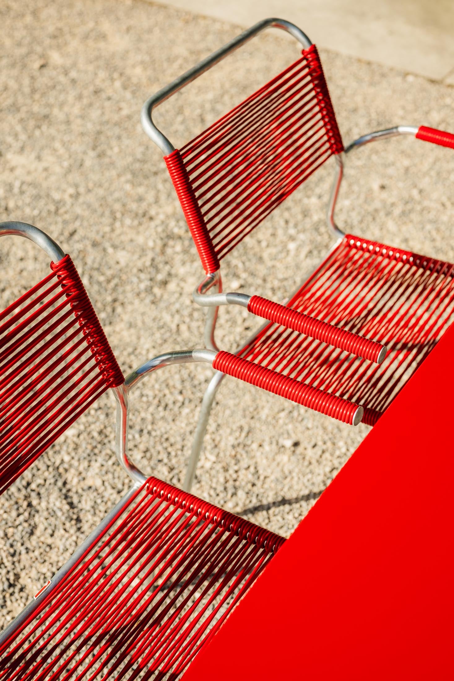 Säntis Metall-Gartentisch 140x80 klappbar in Rot präsentiert im Onlineshop von KAQTU Design AG. Gartentisch ist von Schaffner