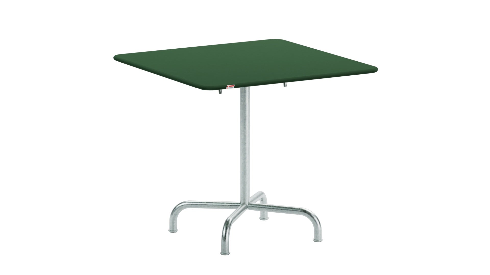 Rigi Metall-Gartentisch 80x80 klappbar in Tannengrün präsentiert im Onlineshop von KAQTU Design AG. Gartentisch ist von Schaffner