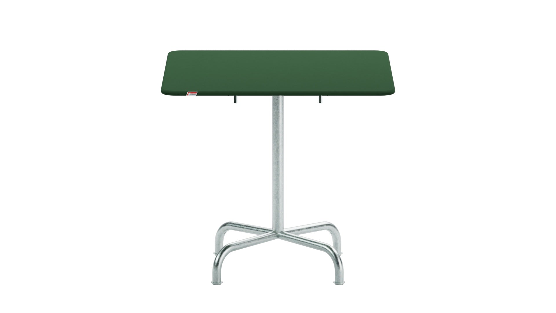 Rigi Metall-Gartentisch 80x80 klappbar in Tannengrün präsentiert im Onlineshop von KAQTU Design AG. Gartentisch ist von Schaffner