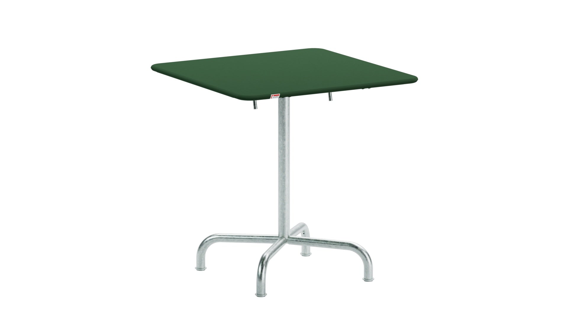 Rigi Metall-Gartentisch 70x70 klappbar in Tannengrün präsentiert im Onlineshop von KAQTU Design AG. Gartentisch ist von Schaffner