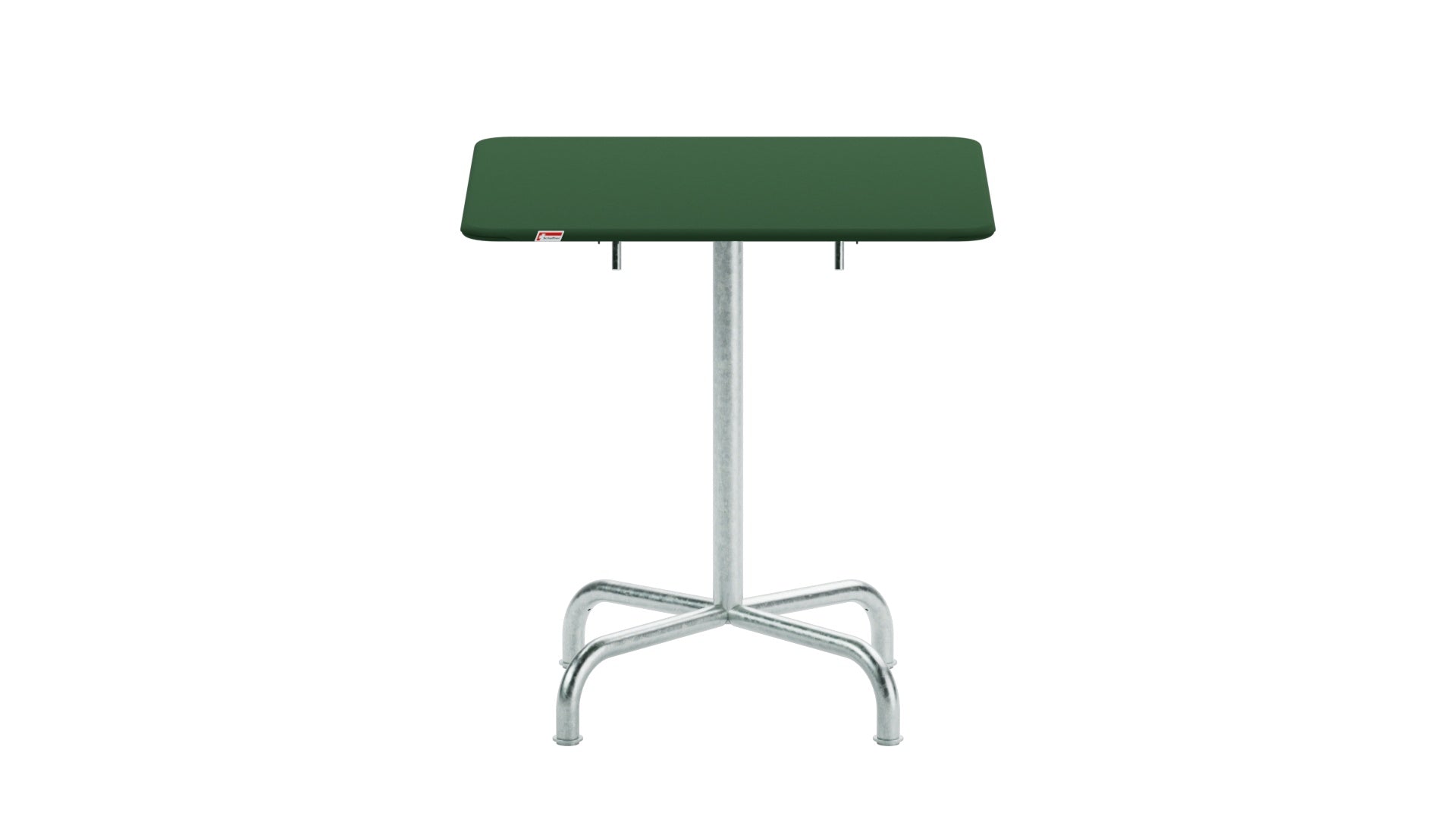 Rigi Metall-Gartentisch 70x70 klappbar in Tannengrün präsentiert im Onlineshop von KAQTU Design AG. Gartentisch ist von Schaffner