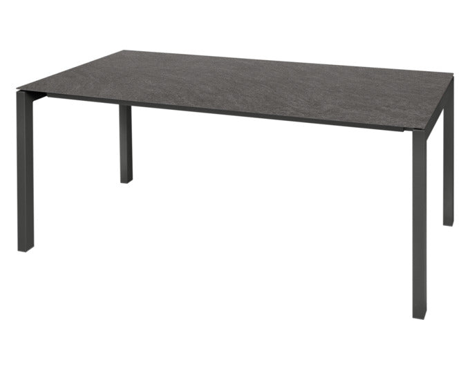 Luzern Glasfaser-Gartentisch 160x90 in Deko Schiefer präsentiert im Onlineshop von KAQTU Design AG. Gartentisch ist von Schaffner