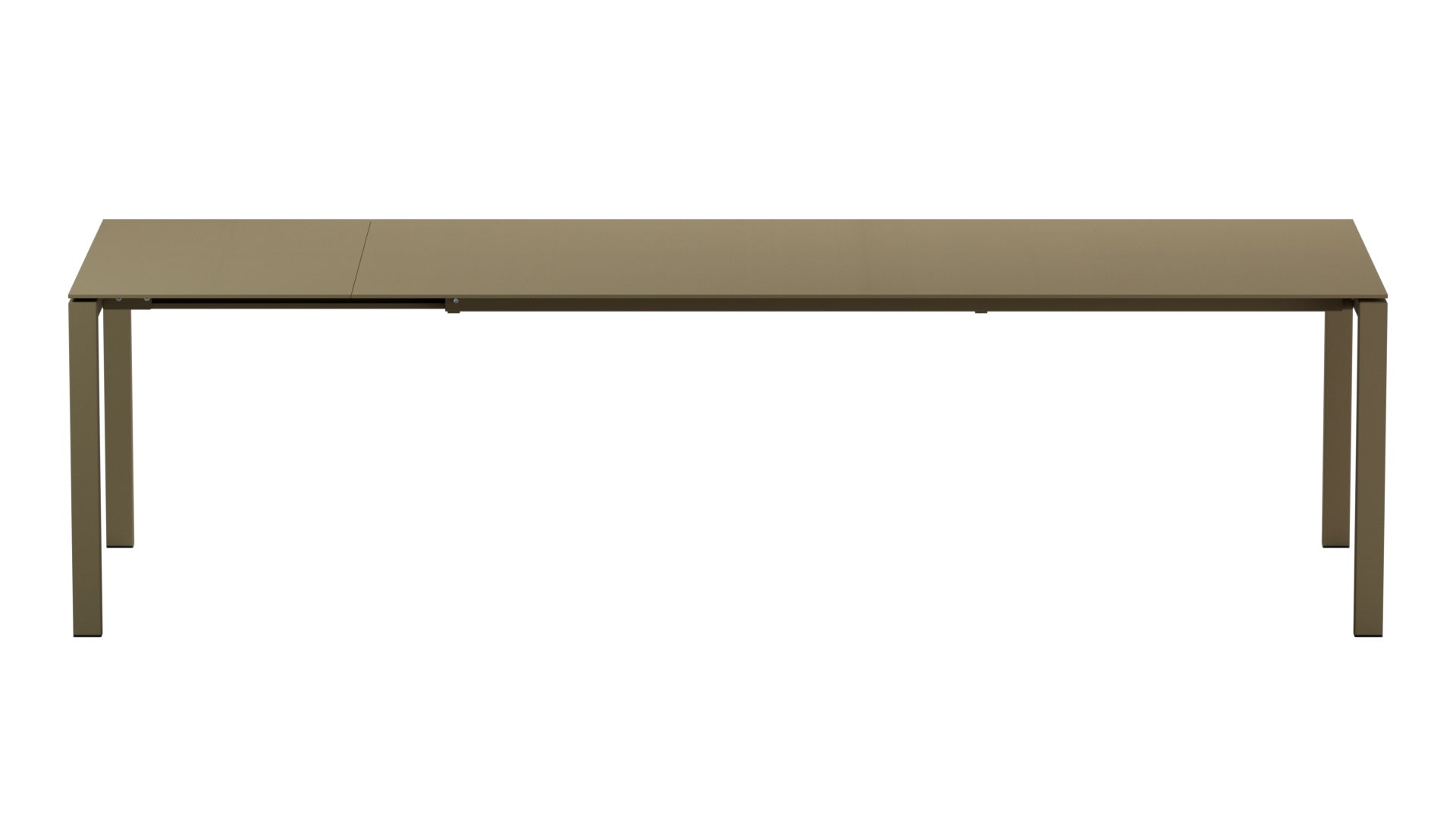 Luzern Glasfaser-Gartentisch 220/280x100 ausziehbar in Champagner präsentiert im Onlineshop von KAQTU Design AG. Gartentisch ist von Schaffner