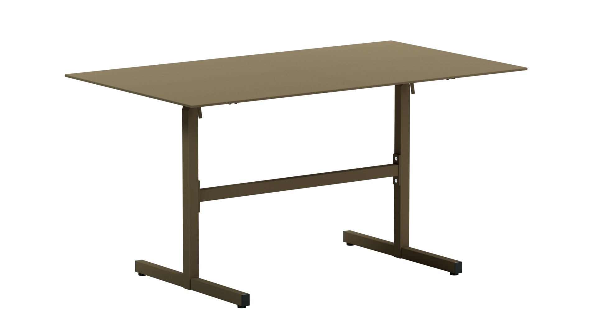 Eleganter klappbarer Gartentisch aus langlebigem Glasfaser, 140x80 cm, ideal für gesellige Stunden im Freien oder auf der Terrasse.