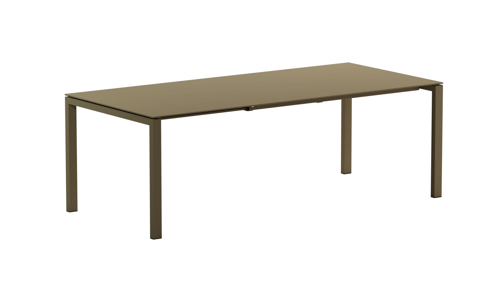 Luzern Glasfaser-Gartentisch 160/220x100 ausziehbar in Champagner präsentiert im Onlineshop von KAQTU Design AG. Gartentisch ist von Schaffner