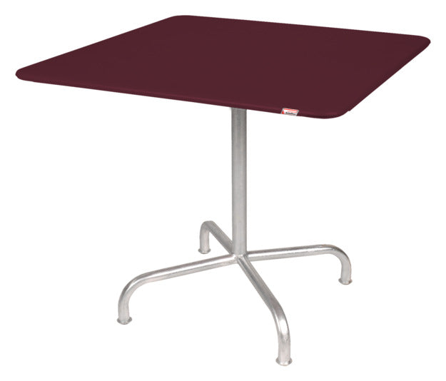 Hochwertiger, klappbarer Rigi Metall-Gartentisch 90x90 cm aus wetterfestem Stahl, langlebig, platzsparend, Swiss Made – ideal für Balkon, Terrasse oder Garten.