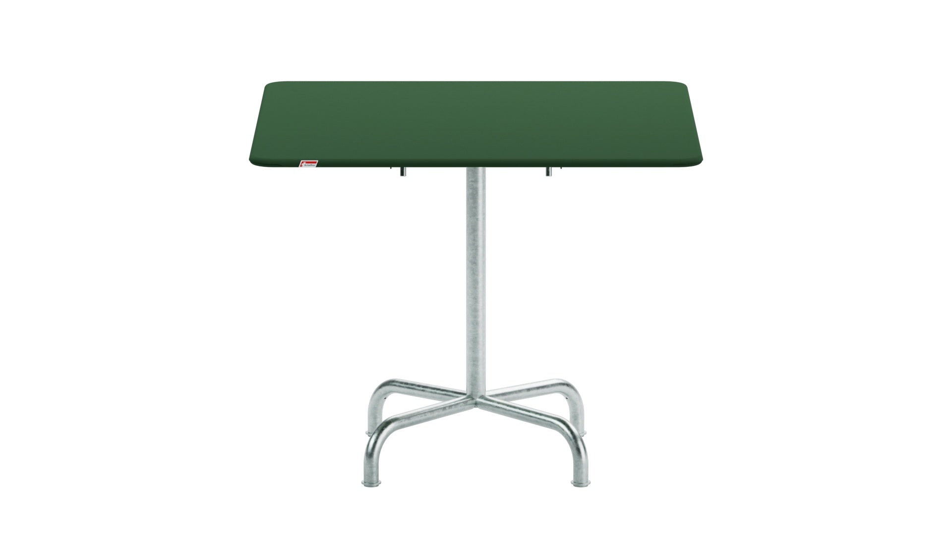 Hochwertiger, klappbarer Rigi Metall-Gartentisch 90x90 cm aus wetterfestem Stahl, Schweizer Handwerkskunst, platzsparend, robust und stilvoll für Balkon, Terrasse oder Garten.