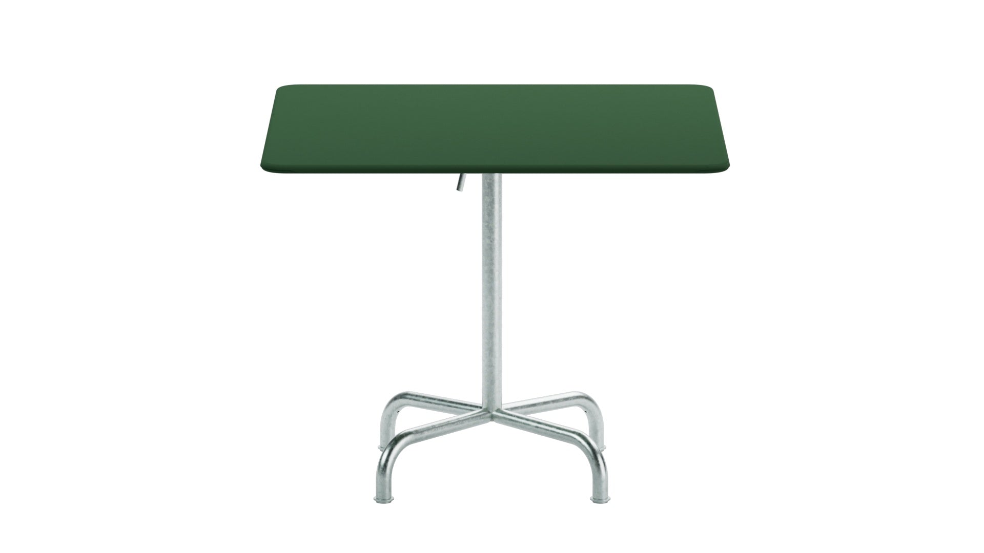 Robuster, klappbarer Rigi Gartentisch 90x90 aus wetterfestem Stahl, Schweizer Qualität, platzsparend, langlebig und stilvoll für Balkon, Terrasse oder Garten.