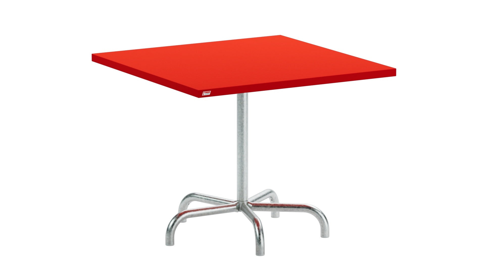 Säntis Metall-Gartentisch 90x90 klappbar in Rot präsentiert im Onlineshop von KAQTU Design AG. Gartentisch ist von Schaffner