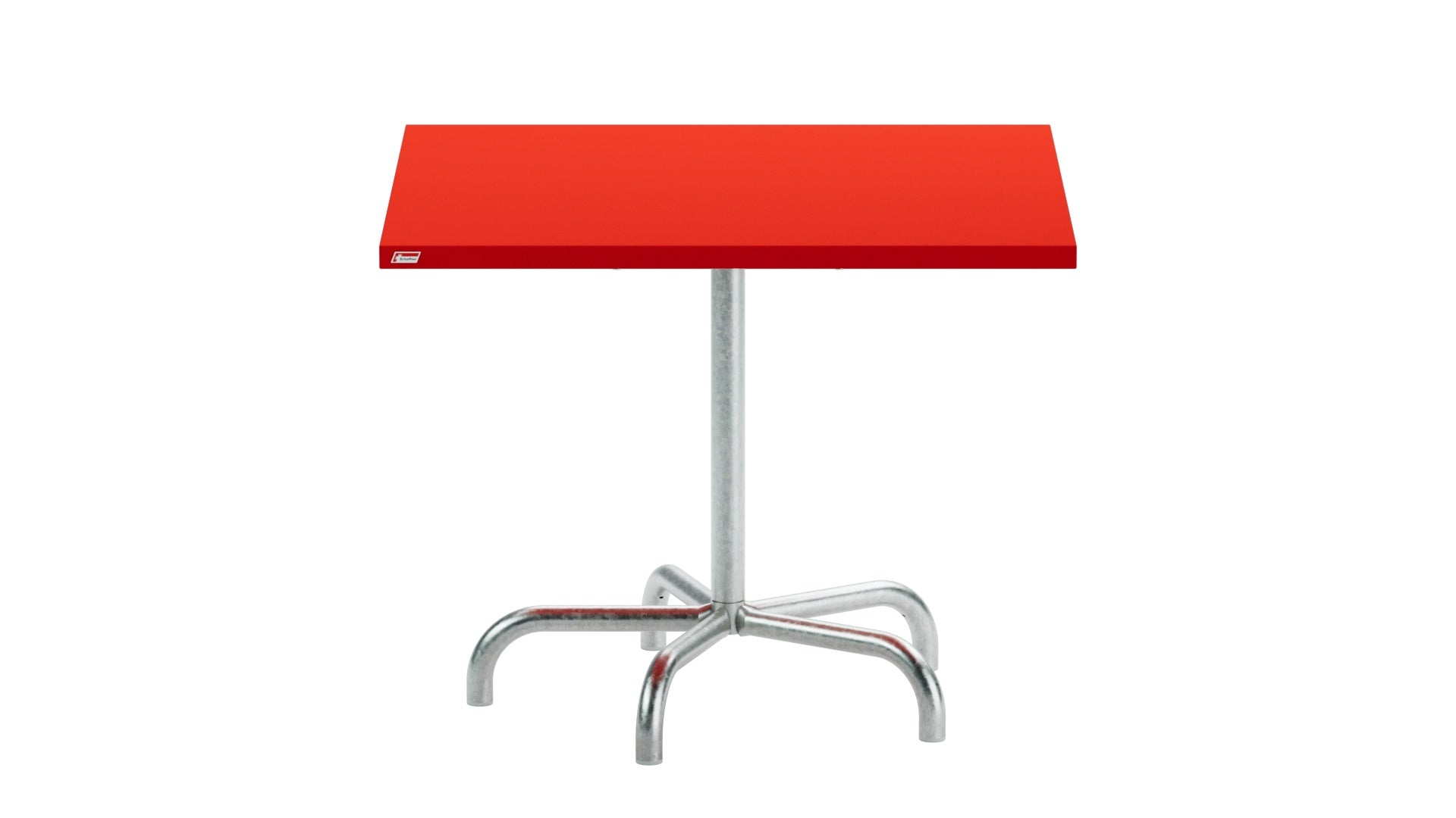 Säntis Metall-Gartentisch 90x90 klappbar in Rot präsentiert im Onlineshop von KAQTU Design AG. Gartentisch ist von Schaffner