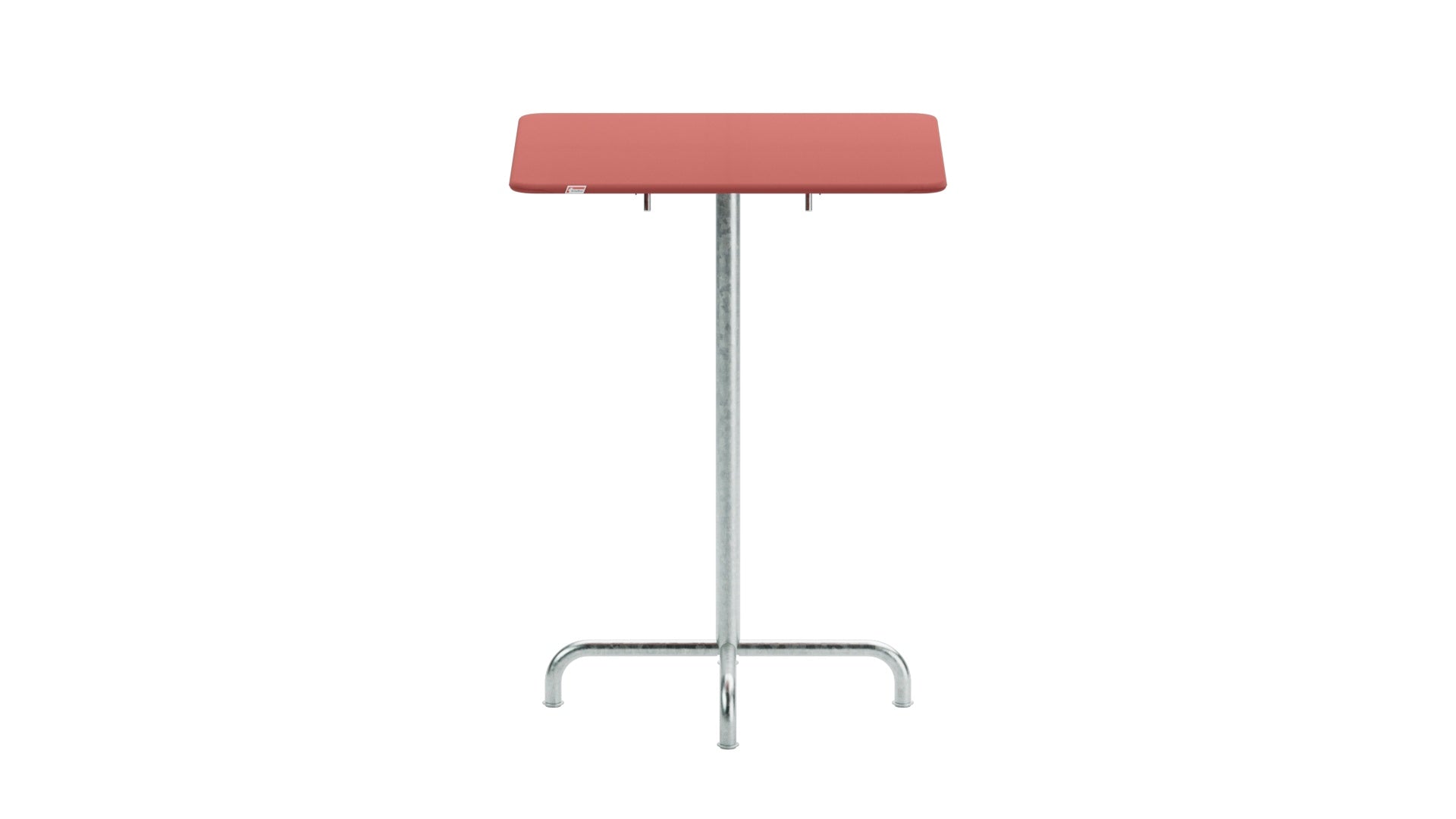 Rigi Metall-Stehtisch Outdoor 80x80 / 110 klappbar in Ahornrot präsentiert im Onlineshop von KAQTU Design AG. Hochtisch Outdoor ist von Schaffner