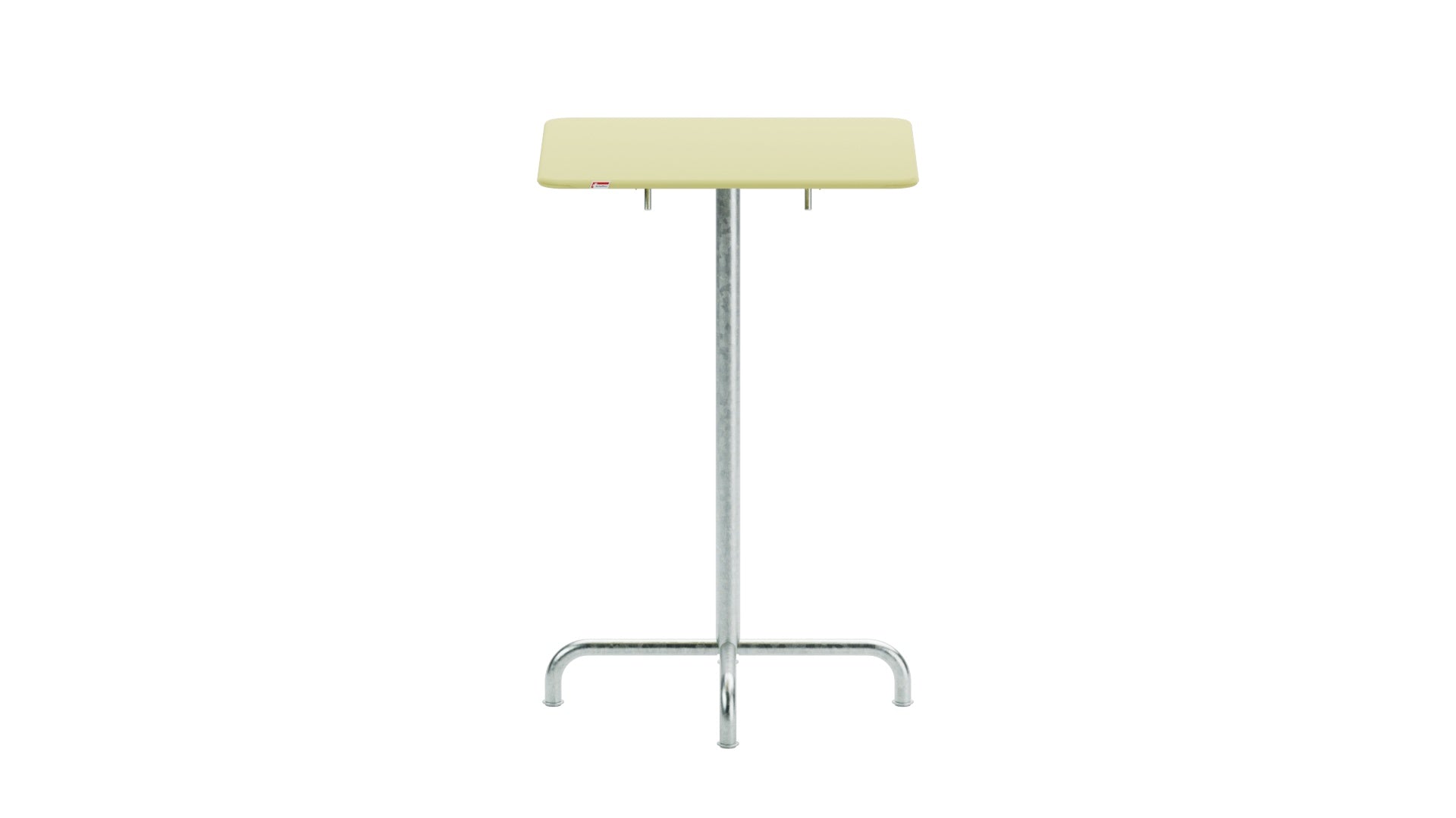 Rigi Metall-Stehtisch Outdoor 70x70 / 110 klappbar in Buchsbaumgelb präsentiert im Onlineshop von KAQTU Design AG. Hochtisch Outdoor ist von Schaffner