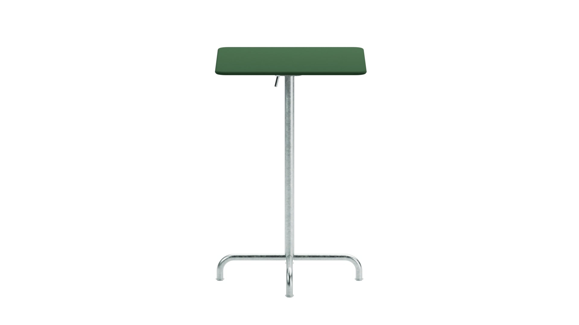 Hochwertiger, wetterfester Rigi Metall-Stehtisch outdoor 70x70/110 cm, klappbar, stabil und langlebig – ideal für Garten, Terrasse und Events. Schweizer Design.
