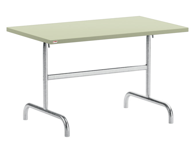 Säntis Metall-Gartentisch 117x70 klappbar in Pastellgrün präsentiert im Onlineshop von KAQTU Design AG. Gartentisch ist von Schaffner