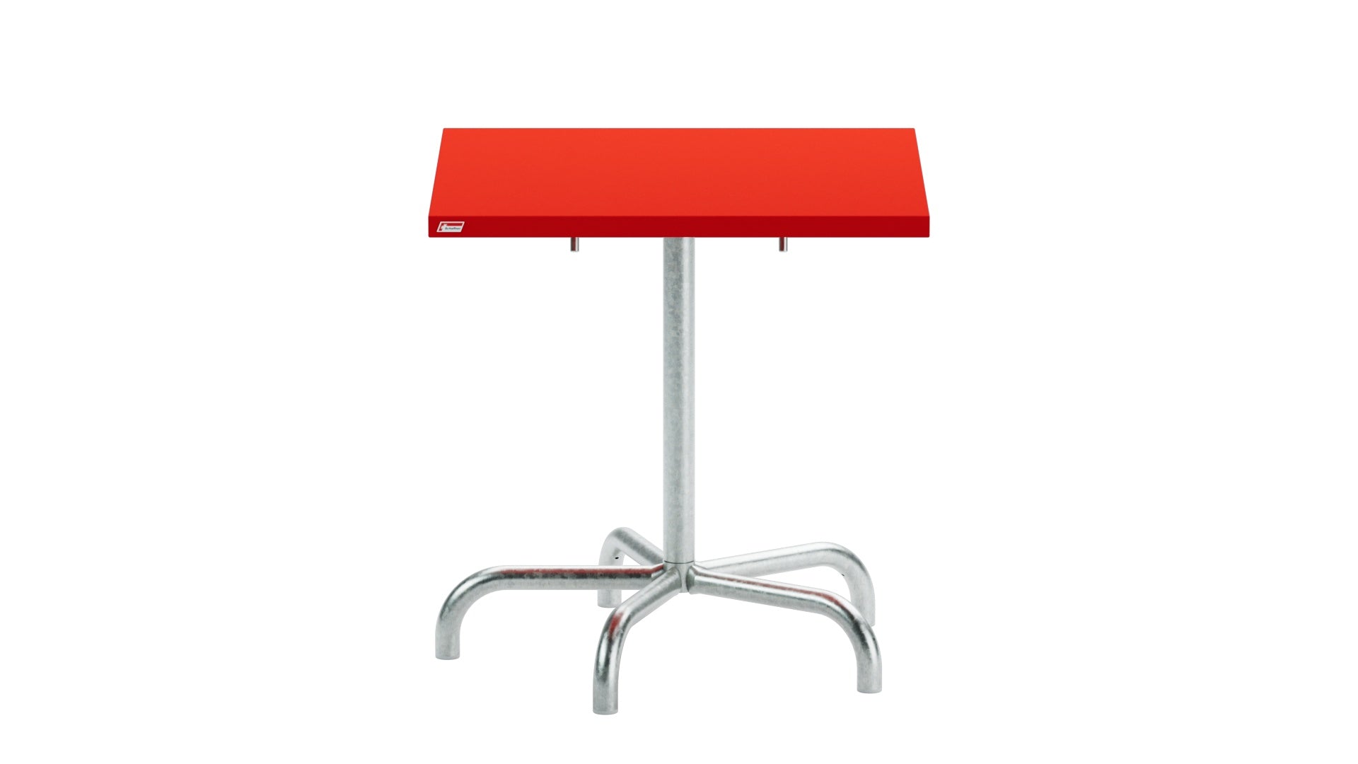 Säntis Metall-Gartentisch 70x70 klappbar in Rot präsentiert im Onlineshop von KAQTU Design AG. Gartentisch ist von Schaffner