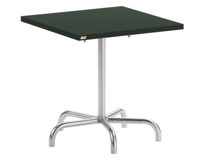 Säntis Metall-Gartentisch 70x70 klappbar in Tannengrün / Feuerverzinkt präsentiert im Onlineshop von KAQTU Design AG. Gartentisch ist von Schaffner