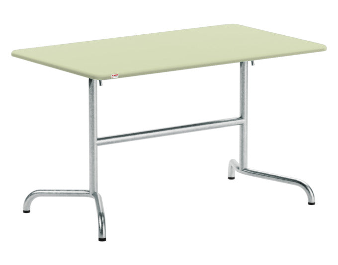 Davos Glasfaser-Gartentisch 120x70 klappbar in Pastellgrün präsentiert im Onlineshop von KAQTU Design AG. Gartentisch ist von Schaffner
