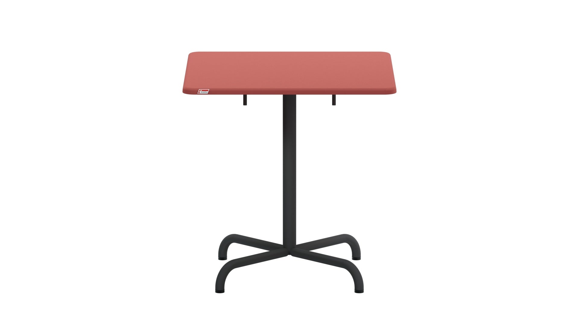 Davos Glasfaser-Gartentisch 70x70 klappbar in Ahornrot präsentiert im Onlineshop von KAQTU Design AG. Gartentisch ist von Schaffner