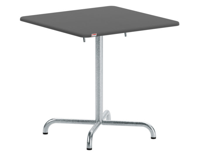Davos Glasfaser-Gartentisch 70x70 klappbar in Anthrazit präsentiert im Onlineshop von KAQTU Design AG. Gartentisch ist von Schaffner