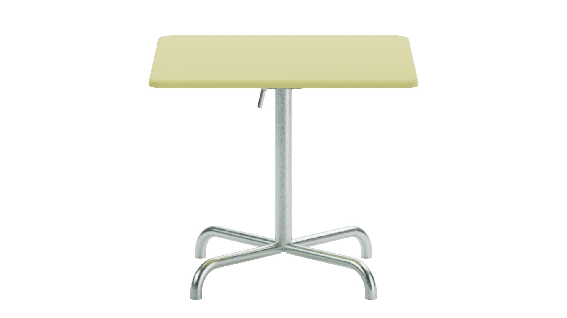 Davos Glasfaser-Salontisch 70x70 / 62 klappbar in Buchsbaumgelb präsentiert im Onlineshop von KAQTU Design AG. Gartentisch ist von Schaffner