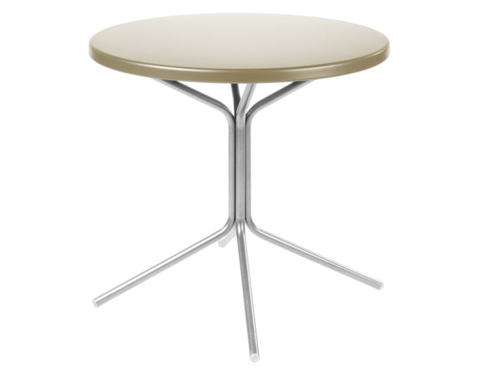 Entdecken Sie den stilvollen Gartentisch Pix rund von Schaffner. Wetterbeständig, robust und vielseitig – ideal für Gartenpartys und entspannte Abende.