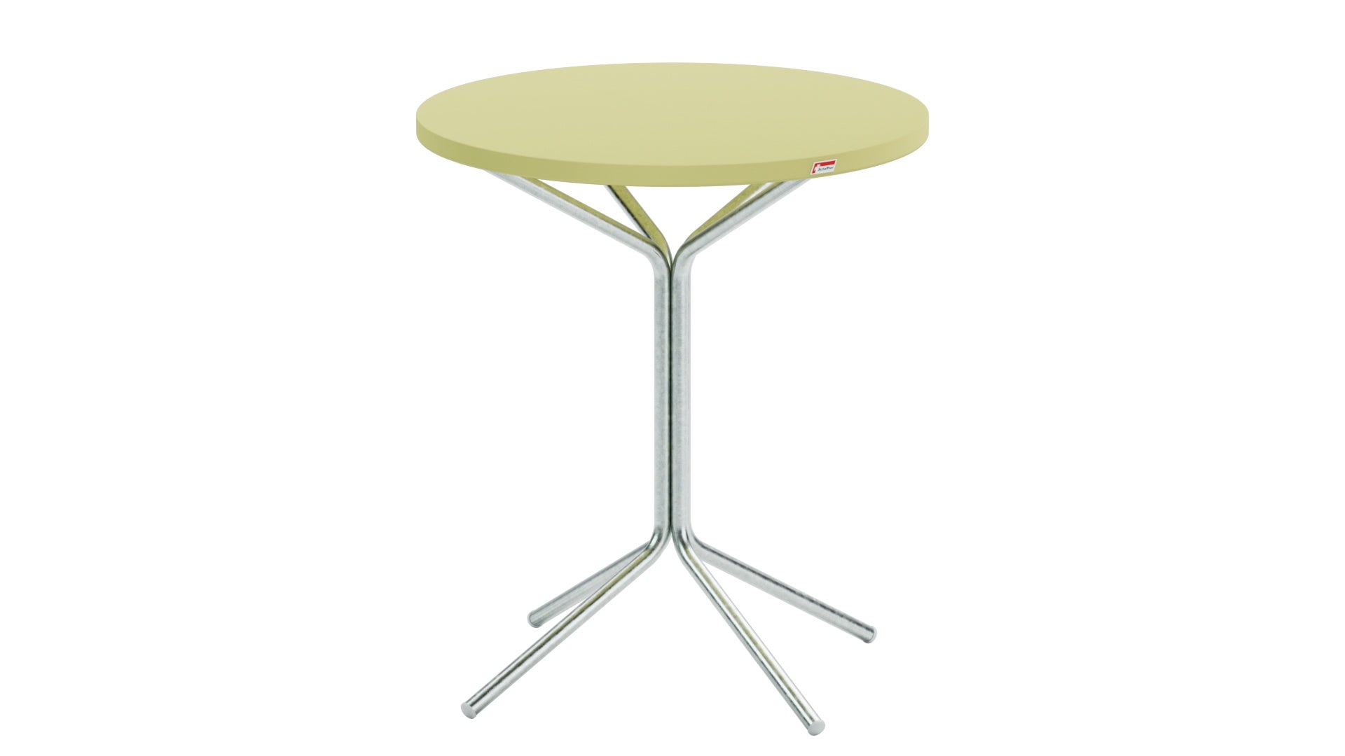 Eleganter PIX Metall-Gartentisch mit einem Durchmesser von 60/70 cm, ideal für stilvolle Outdoor-Bereiche und Veranstaltungen.