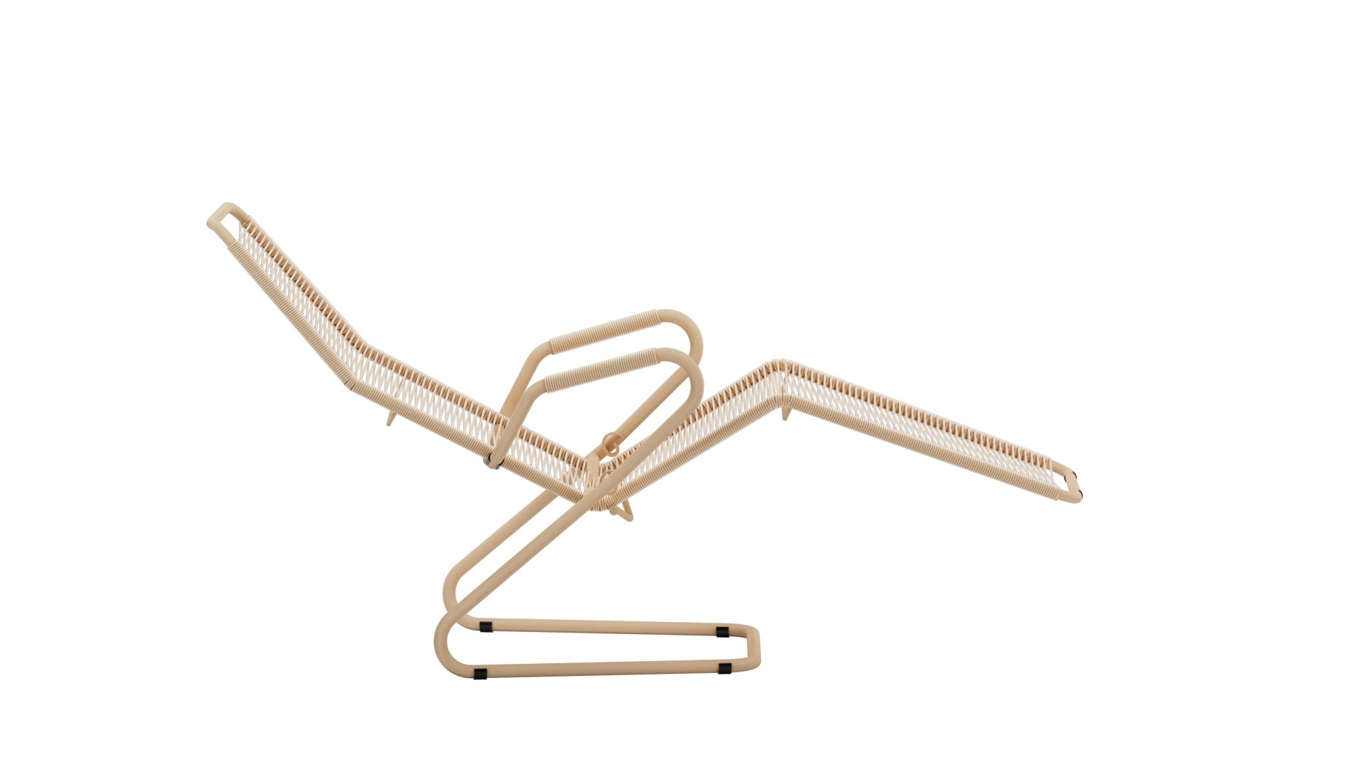 Der Locarno Spaghetti Liegestuhl von Schaffner bietet stilvolle Entspannung im Freien mit seinem einzigartigen, eleganten Design und bequemer Sitzfläche.