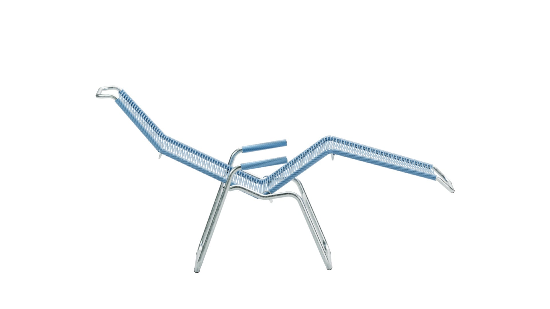 Liege Brissago Spaghetti in Pastellblau präsentiert im Onlineshop von KAQTU Design AG. Liegestuhl ist von Schaffner