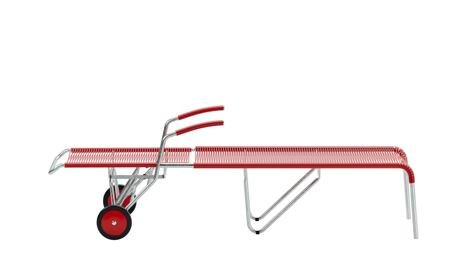 Hochwertige Säntis Spaghetti-Rollenliege von Schaffner: wetterfest, atmungsaktiv, langlebig, stilvolles Design, Schweizer Qualität, perfekt für Garten und Terrasse.