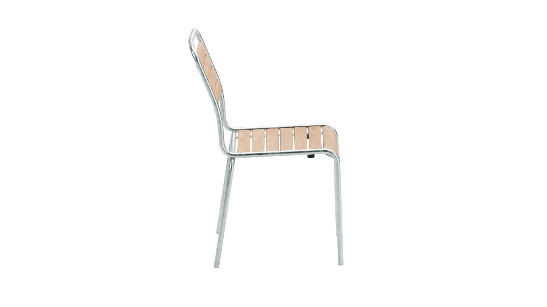 Rigi Holzlatten-Gartenstuhl ohne Armlehne in Natur geölt präsentiert im Onlineshop von KAQTU Design AG. Gartenstuhl ist von Schaffner