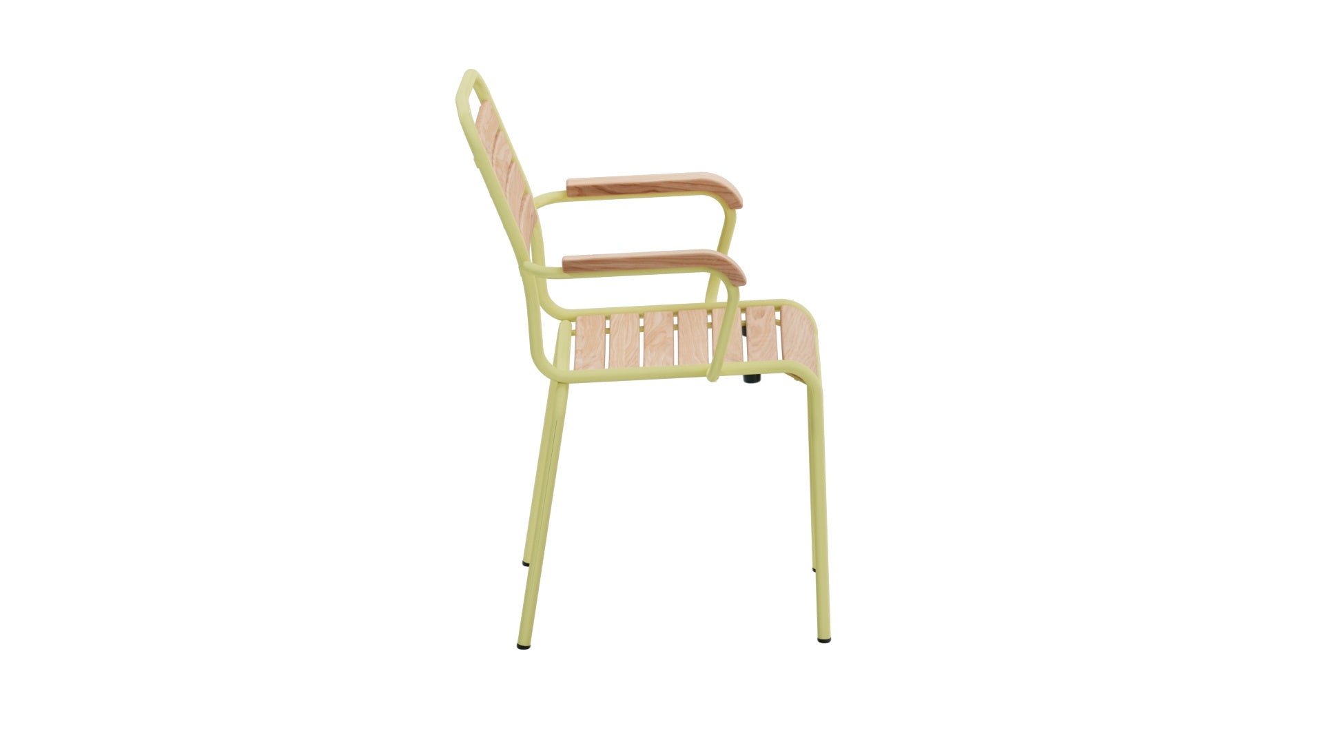 Rigi Holzlatten-Gartenstuhl mit Armlehne in Natur geölt präsentiert im Onlineshop von KAQTU Design AG. Gartenstuhl mit Armlehnen ist von Schaffner