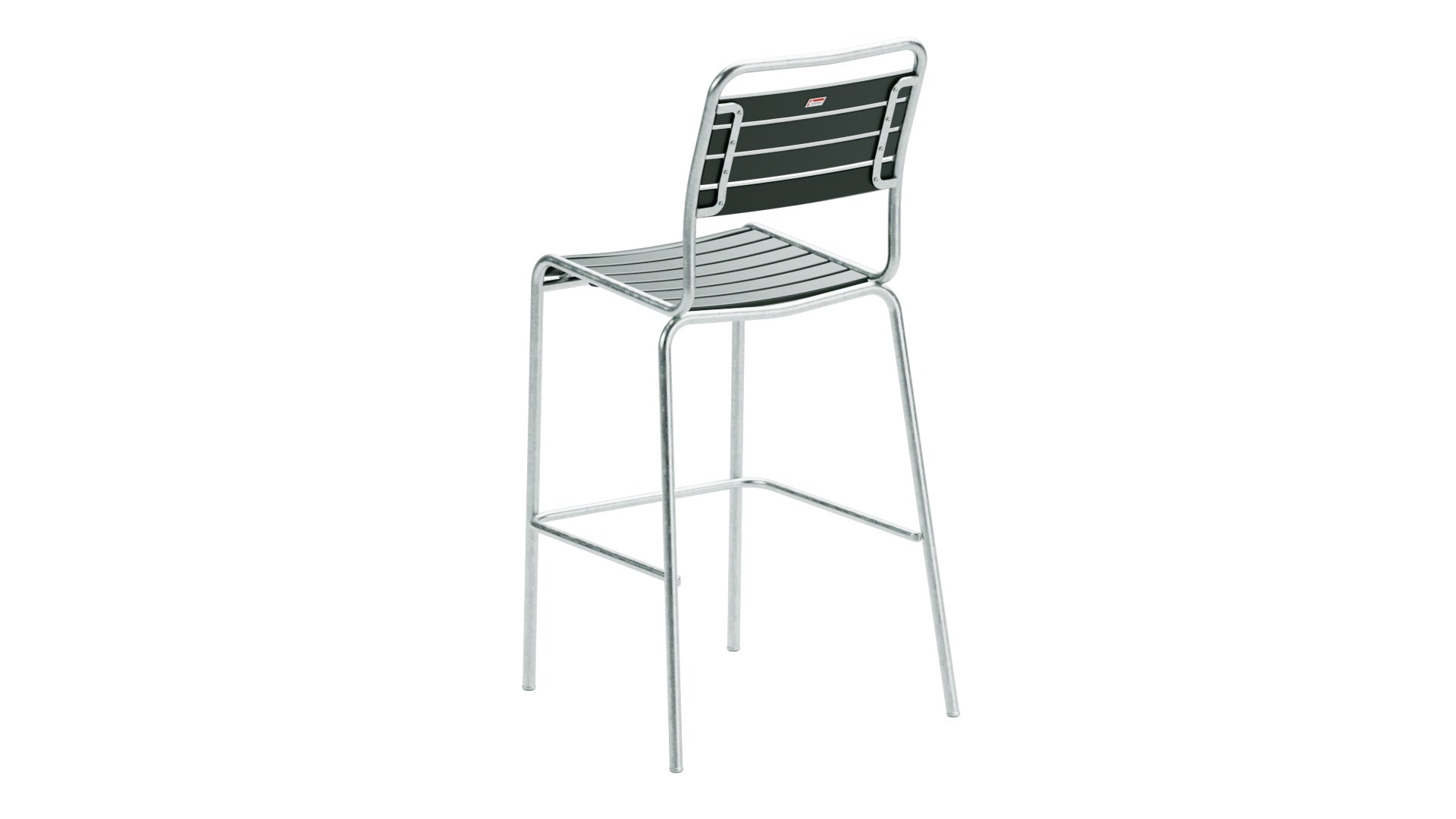 Rigi Holzlatten-Barstuhl ohne Armlehne in Tannengrün präsentiert im Onlineshop von KAQTU Design AG. Outdoor-Barstuhl ist von Schaffner