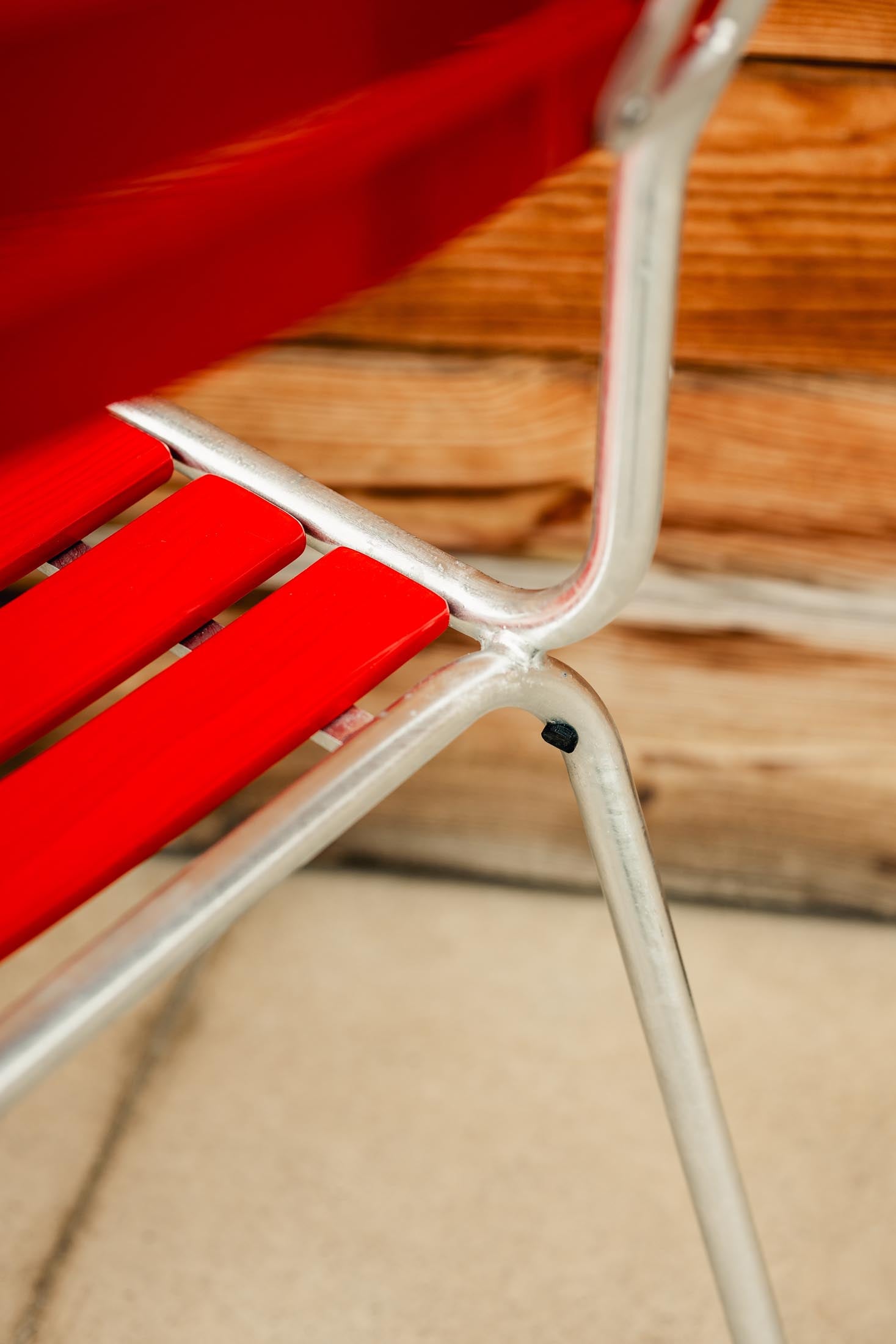 Rigi Holzlatten-Salonsessel ohne Armlehne in Natur geölt präsentiert im Onlineshop von KAQTU Design AG. Outdoor-Sessel ist von Schaffner