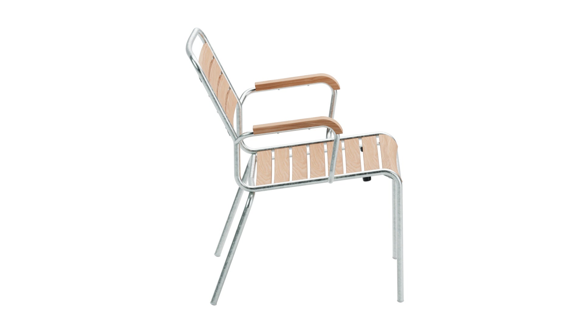 Rigi Holzlatten-Salonsessel mit Armlehne in Natur geölt präsentiert im Onlineshop von KAQTU Design AG. Outdoor-Sessel mit Armlehnen ist von Schaffner