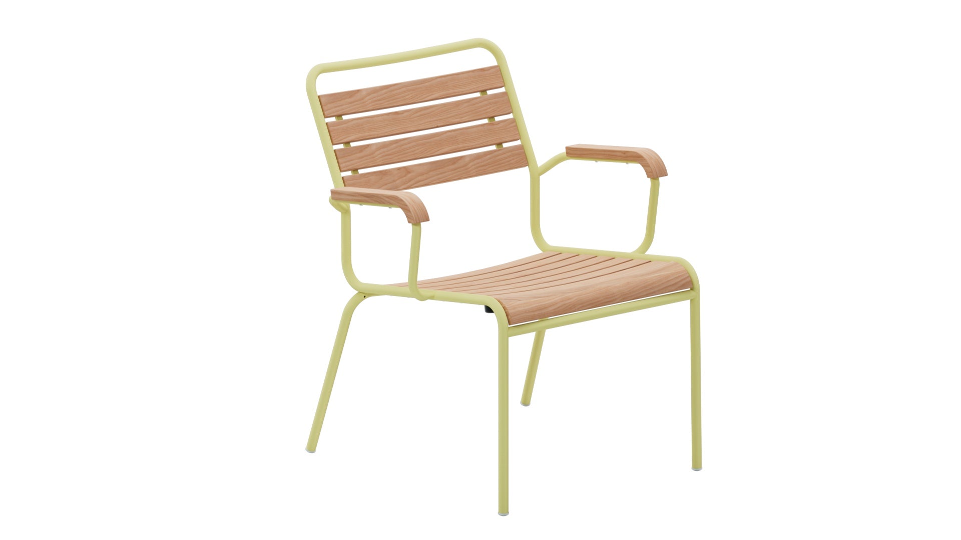 Rigi Holzlatten-Salonsessel mit Armlehne in Natur geölt präsentiert im Onlineshop von KAQTU Design AG. Outdoor-Sessel mit Armlehnen ist von Schaffner