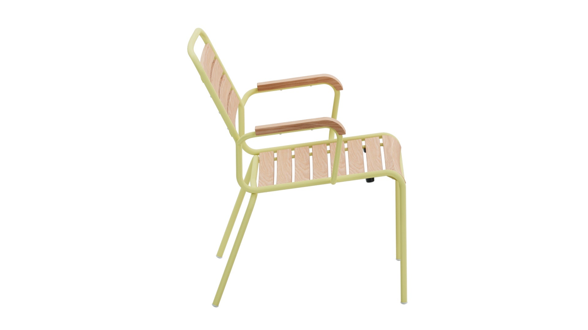 Rigi Holzlatten-Salonsessel mit Armlehne in Natur geölt präsentiert im Onlineshop von KAQTU Design AG. Outdoor-Sessel mit Armlehnen ist von Schaffner