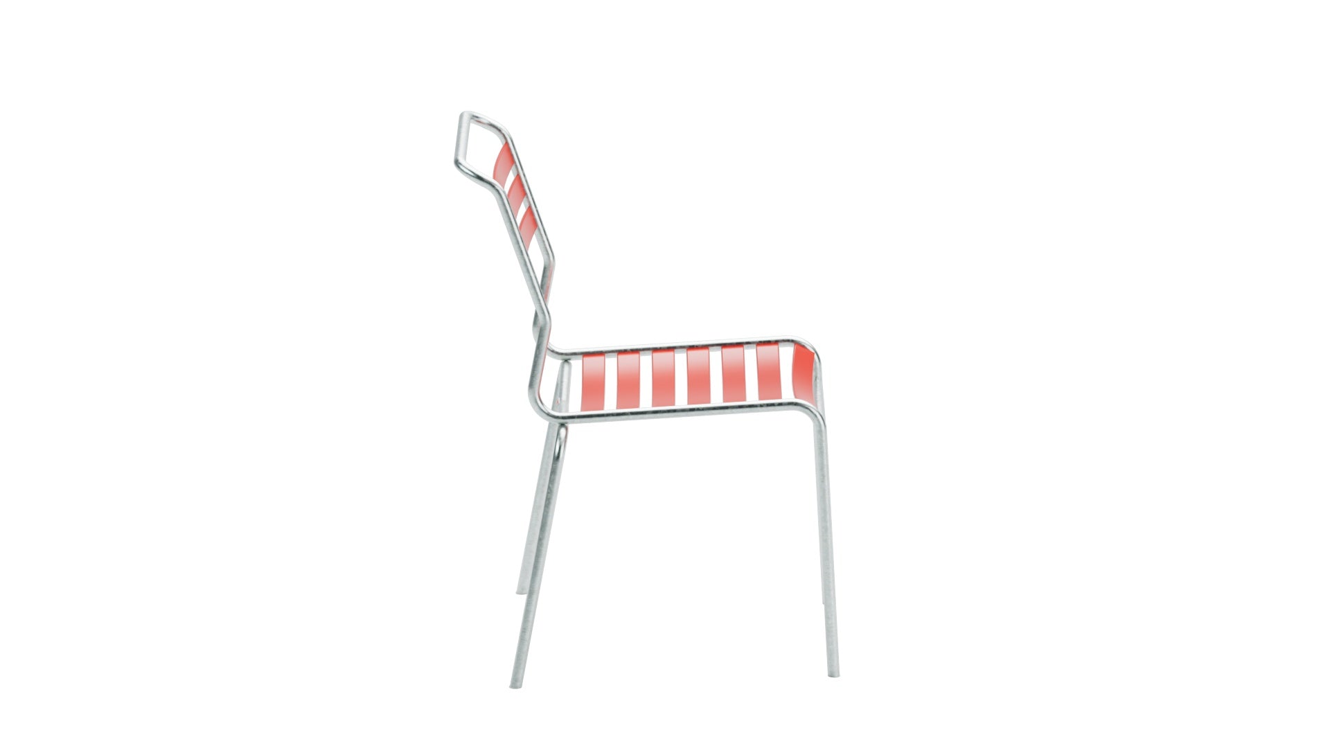 Säntis Lättli-Gartenstuhl ohne Armlehne in Rot präsentiert im Onlineshop von KAQTU Design AG. Gartenstuhl ist von Schaffner