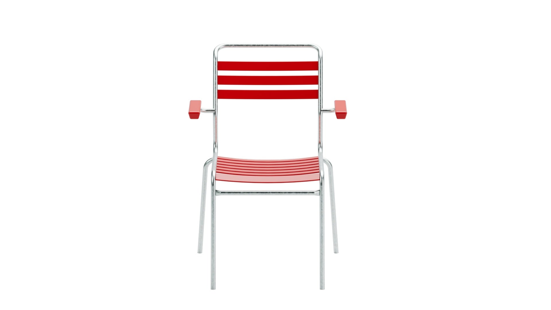 Säntis Lättli-Gartenstuhl mit Armlehne in Rot präsentiert im Onlineshop von KAQTU Design AG. Gartenstuhl mit Armlehnen ist von Schaffner