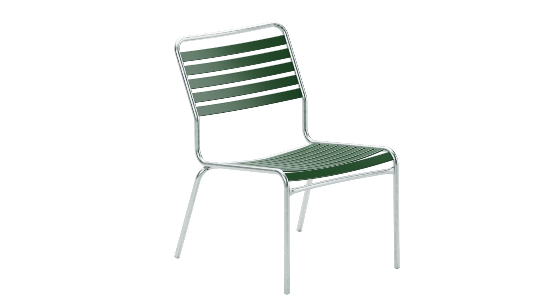 Rigi Lättli-Salonsessel ohne Armlehne in Tannengrün präsentiert im Onlineshop von KAQTU Design AG. Outdoor-Sessel ist von Schaffner