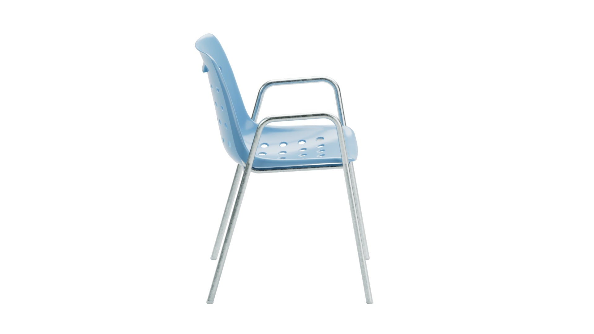 Eleganter runder Gartenstuhl mit Armlehnen, ideal für entspannte Stunden im Freien, wetterbeständig und robust für jeden Garten.
