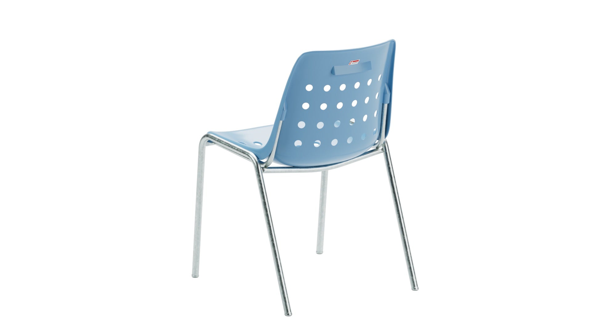 Bermuda Schalen-Gartenstuhl ohne Armlehne in Pastellblau präsentiert im Onlineshop von KAQTU Design AG. Gartenstuhl ist von Schaffner