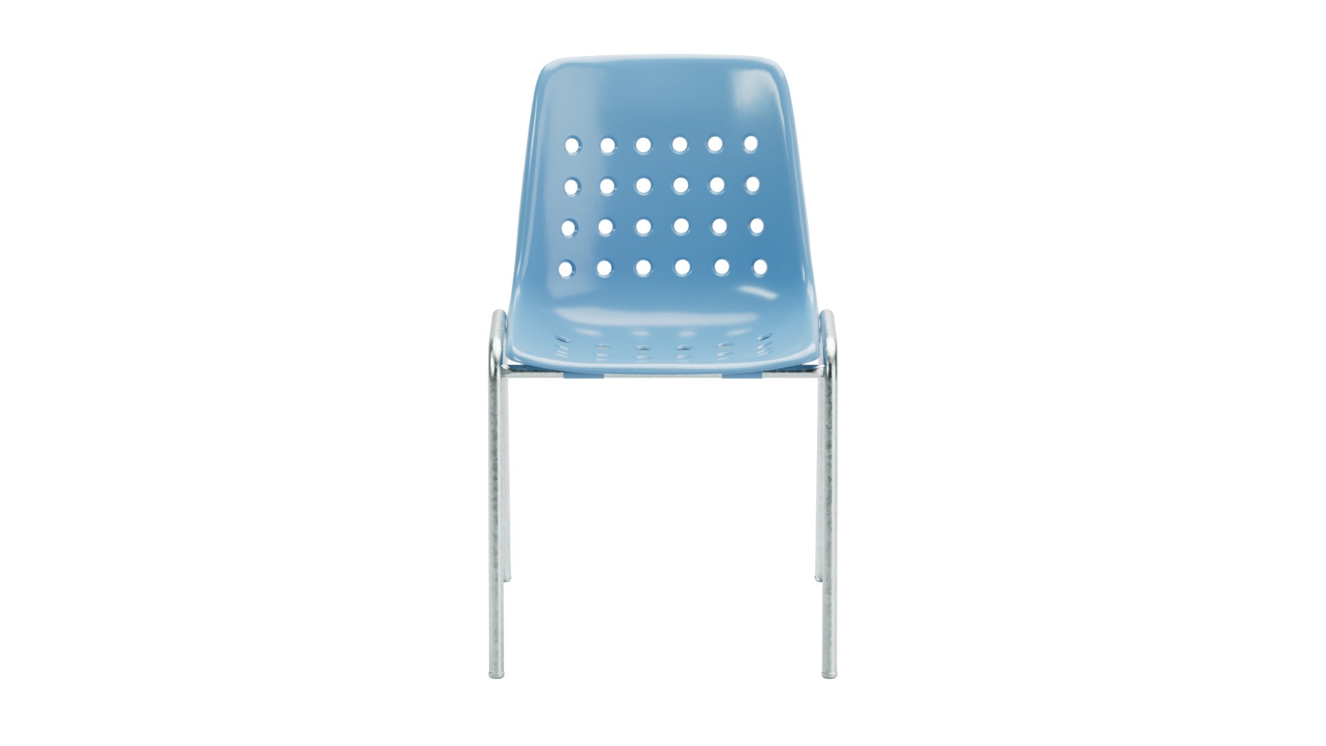 Bermuda Schalen-Gartenstuhl ohne Armlehne in Pastellblau präsentiert im Onlineshop von KAQTU Design AG. Gartenstuhl ist von Schaffner