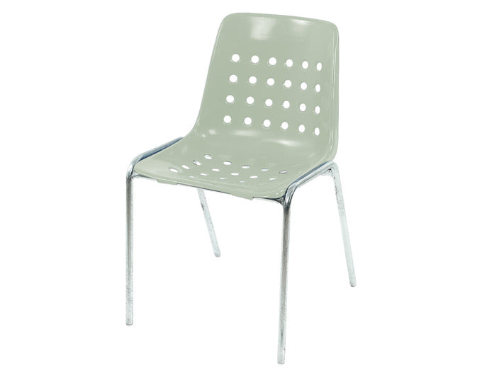 Bermuda Schalen-Gartenstuhl ohne Armlehne in Pastellgrün präsentiert im Onlineshop von KAQTU Design AG. Gartenstuhl ist von Schaffner