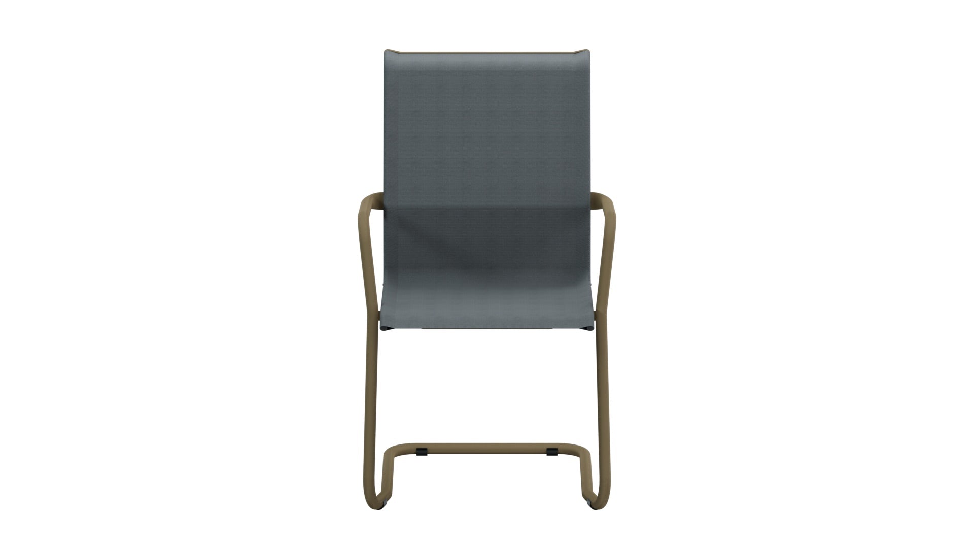 Locarno Textil-Gartenstuhl mit Armlehne Freischwinger in Grau präsentiert im Onlineshop von KAQTU Design AG. Gartenstuhl mit Armlehnen ist von Schaffner