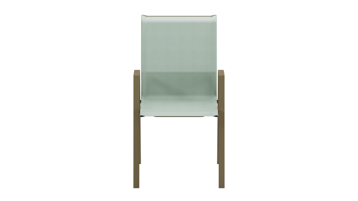 Luzern Textil-Sessel mit Armlehne Comfort in Cremegrün präsentiert im Onlineshop von KAQTU Design AG. Gartenstuhl ist von Schaffner