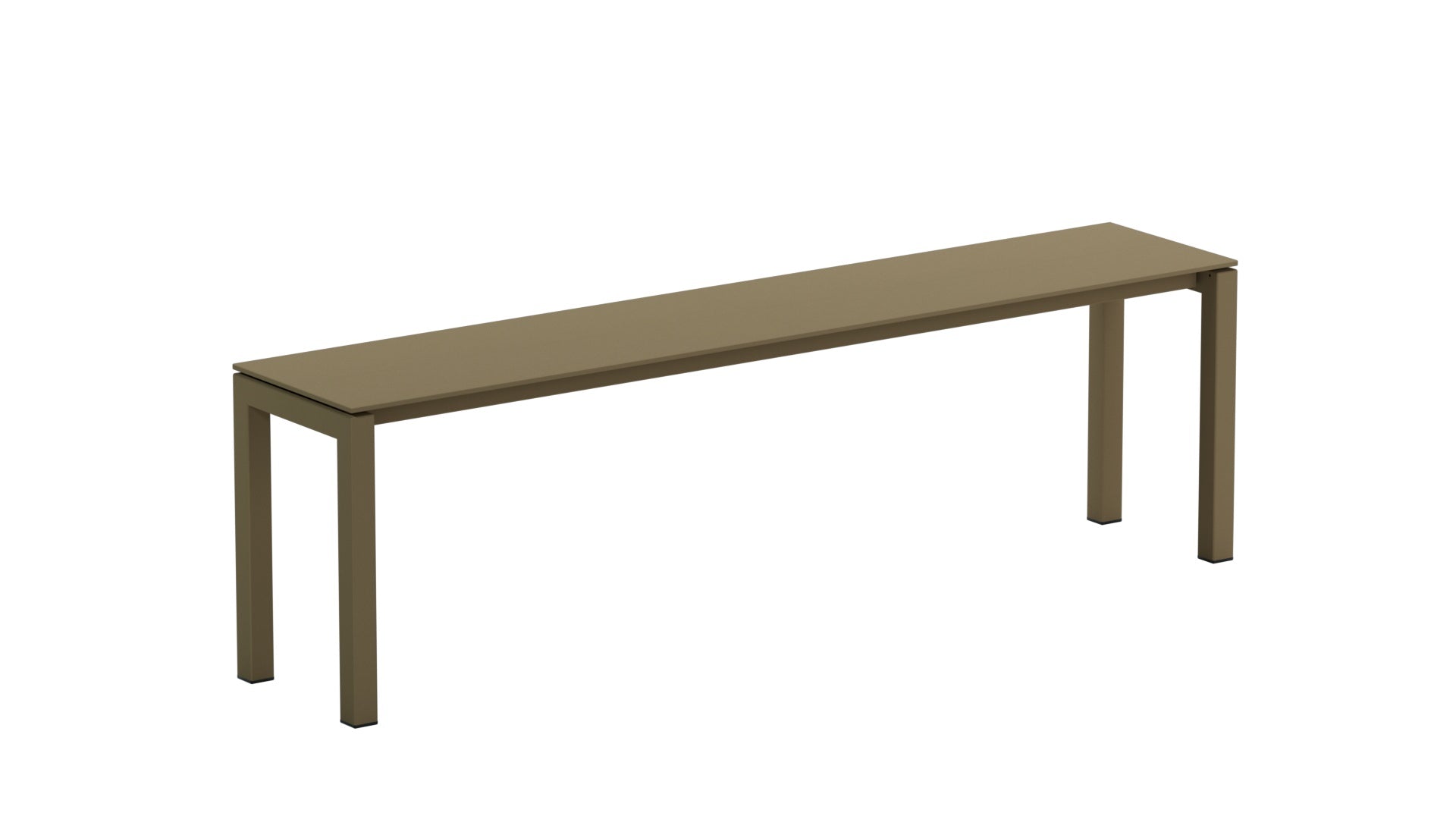 Luzern Glasfaser-Gartenbank Decor 160x32 in Champagner präsentiert im Onlineshop von KAQTU Design AG. Gartenbank ist von Schaffner